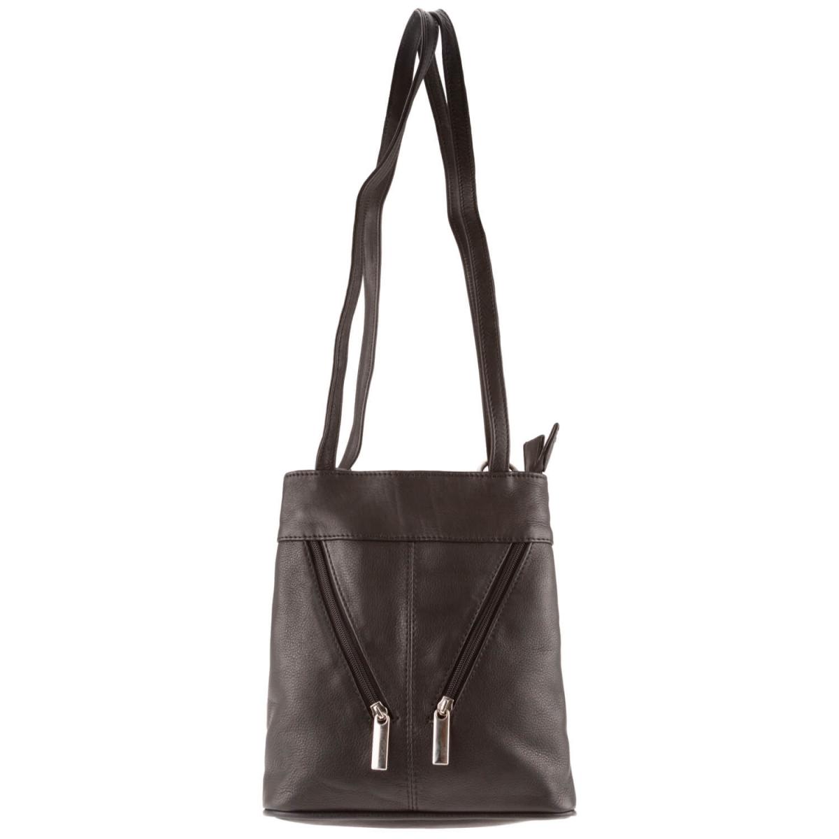 ALPENLEDER | Damen-Handtasche  MACHU PICCHU (schwarz) 4717-sw